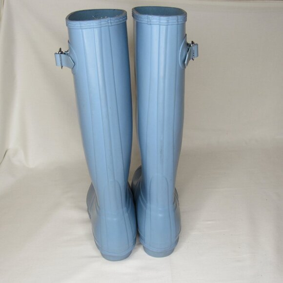 Hunter Matte Blue Original Tall Rain Boot Women's 10 - Picture 4 of 7
